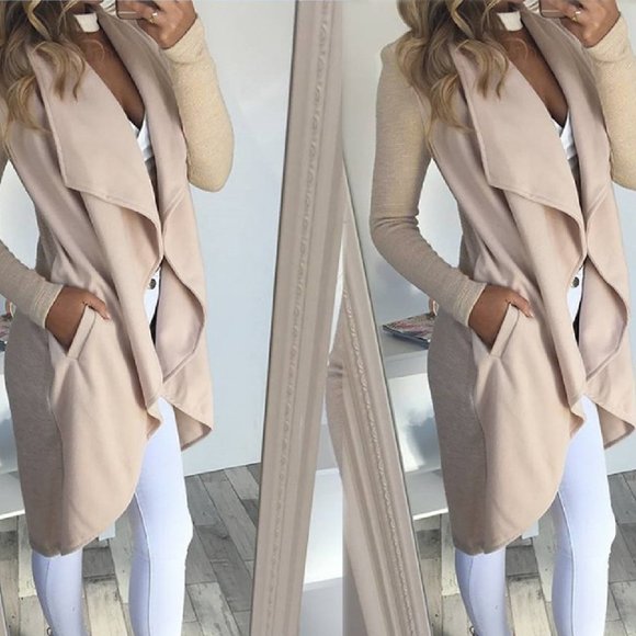 Cathy's Boutique Sweaters - * Last One* (M) Apricot Asymmetric Cardigan